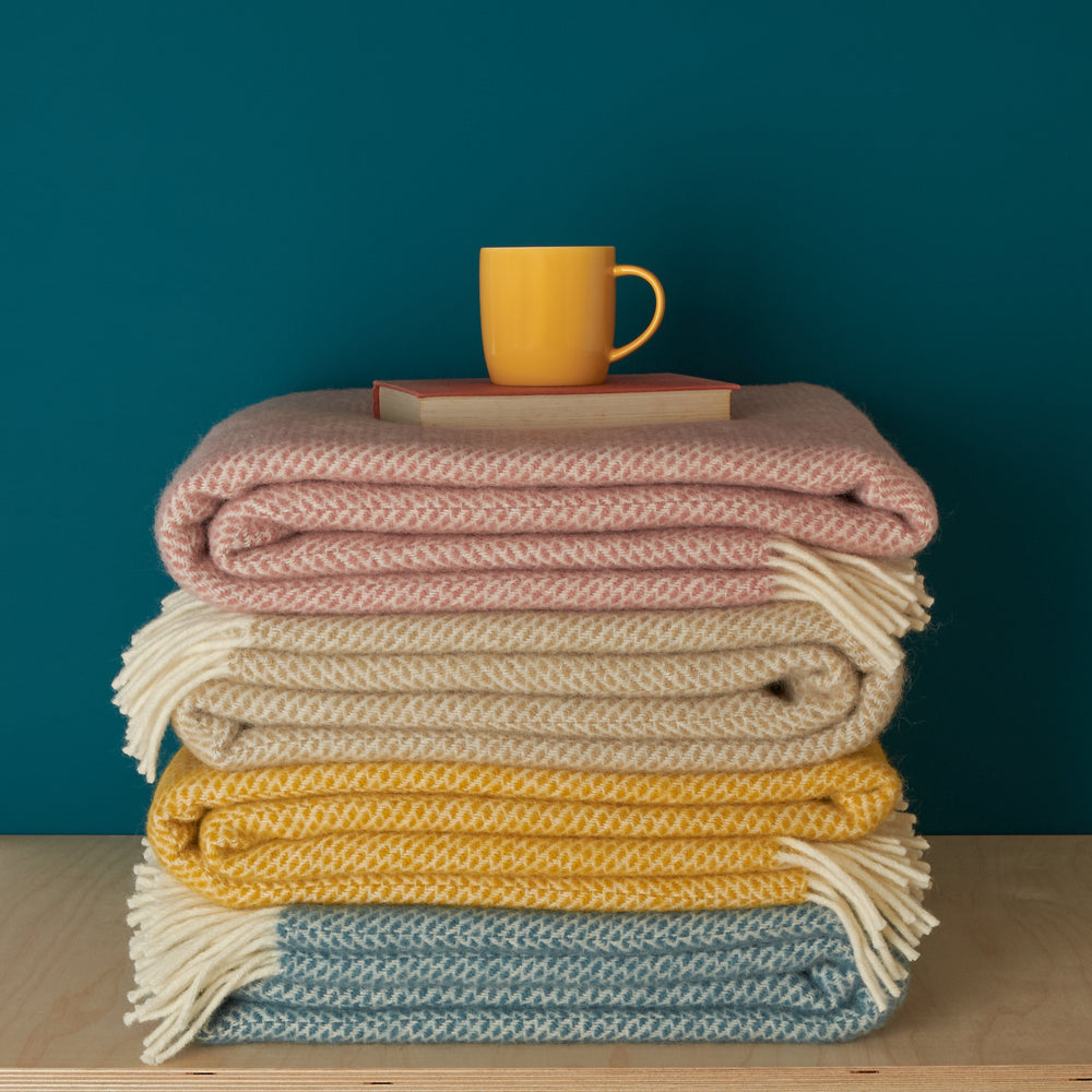 Tweedmill wool blanket throws made in UK with natural & sustainable wool