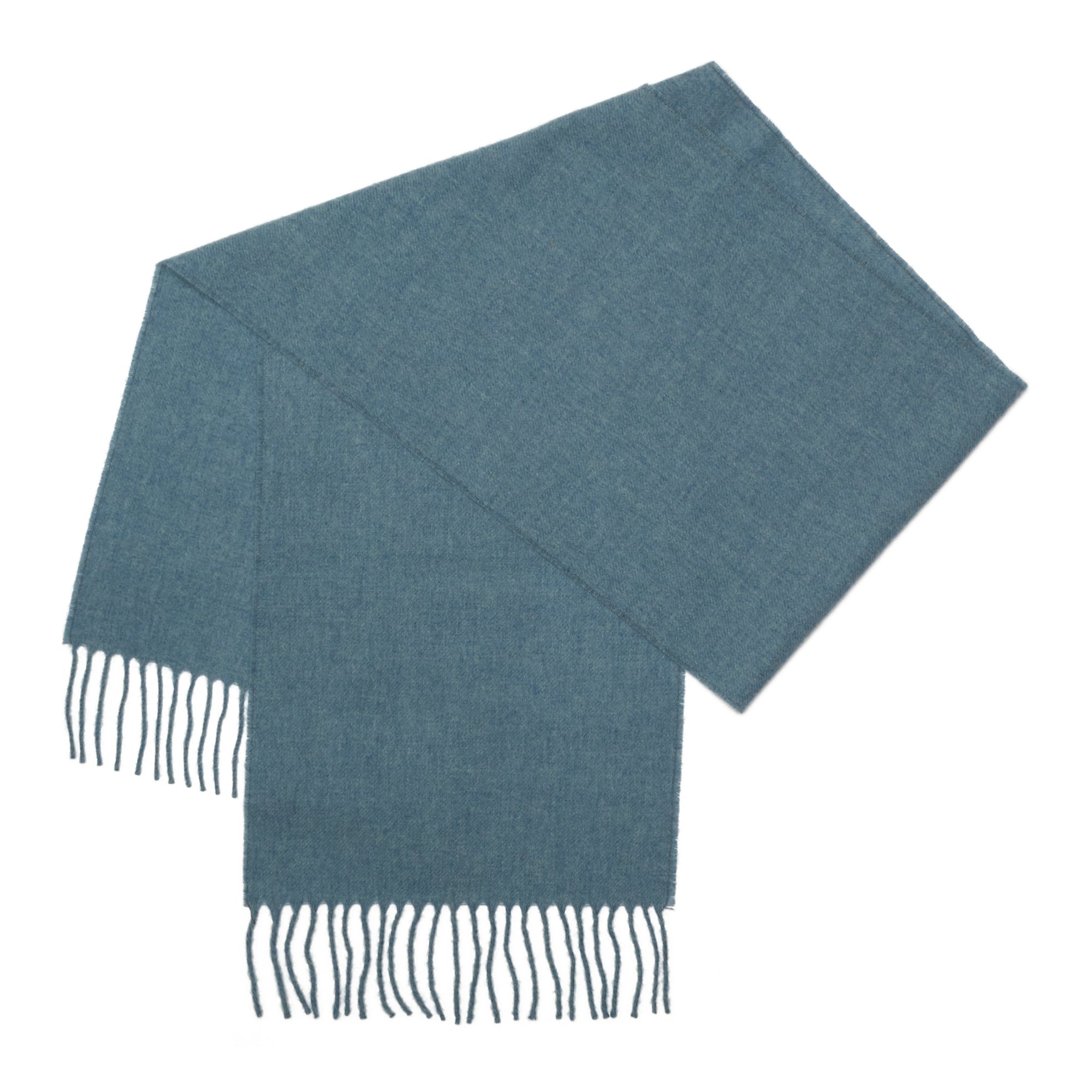 Stone Blue Lambswool Scarf