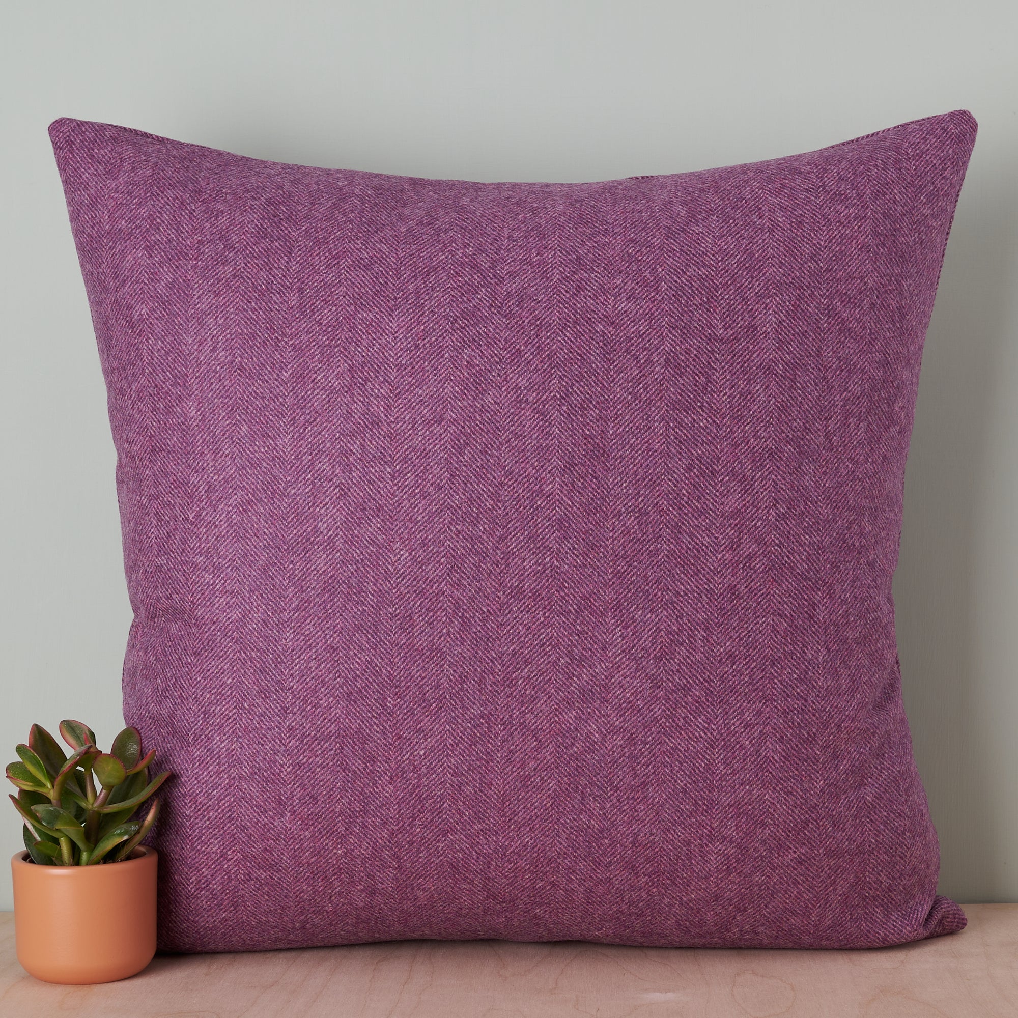 Amethyst purple Abraham Moon Wool Cushion