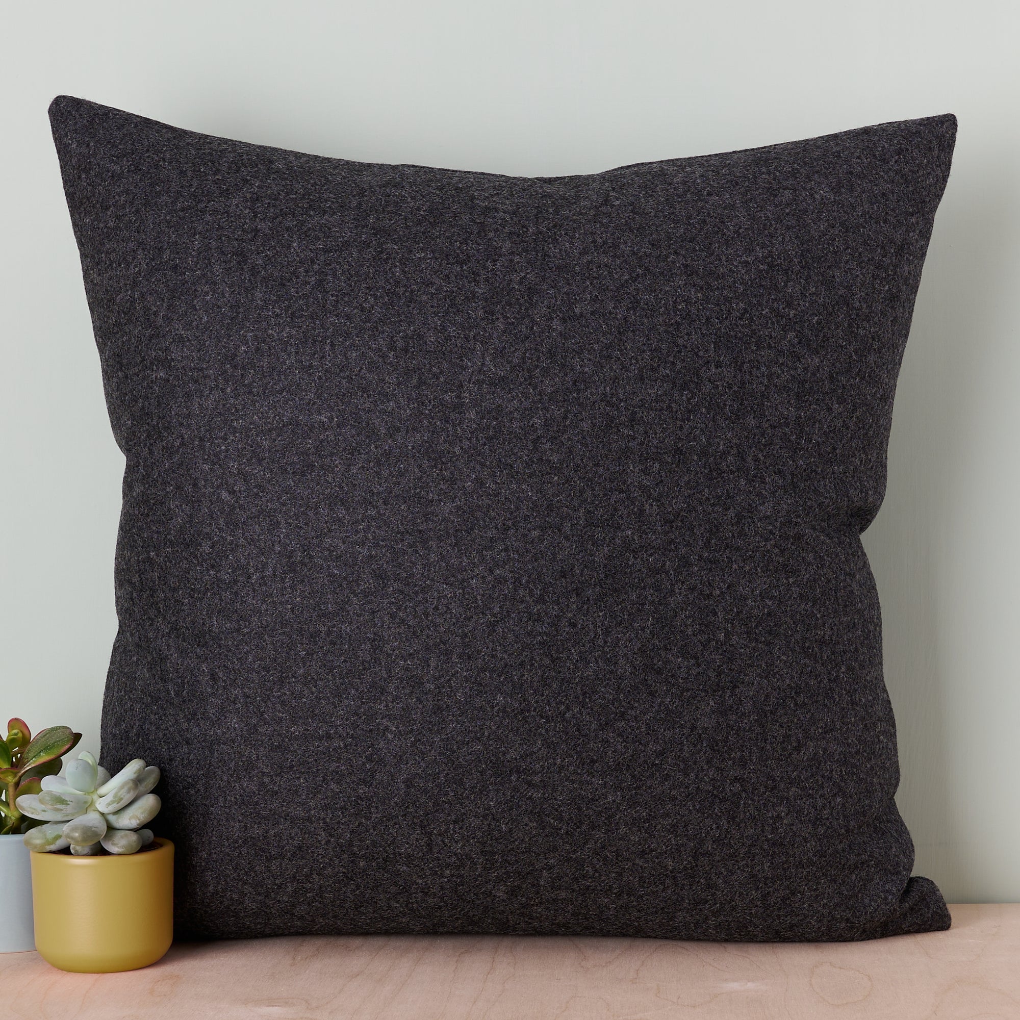 Charcoal Grey Abraham Moon Wool Cushion