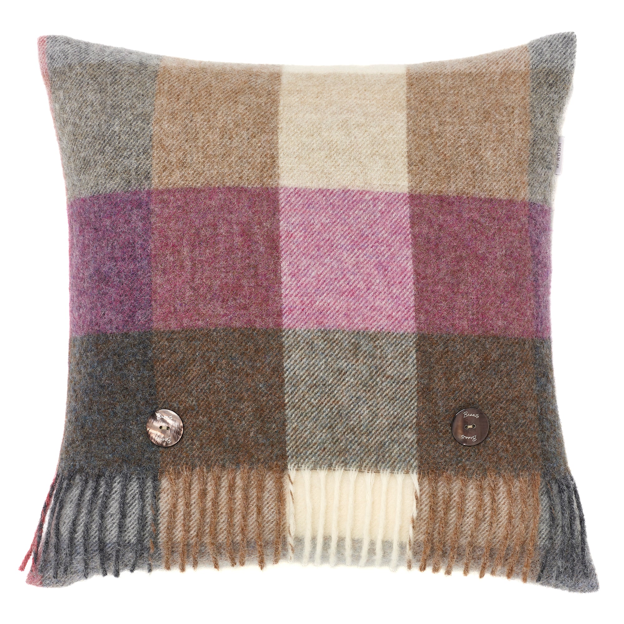 Bronte by Moon Harlequin Heather Pure New Wool Cushion