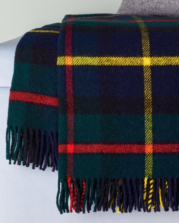 Hunting MacLeod Tartan Wool Blanket Throw