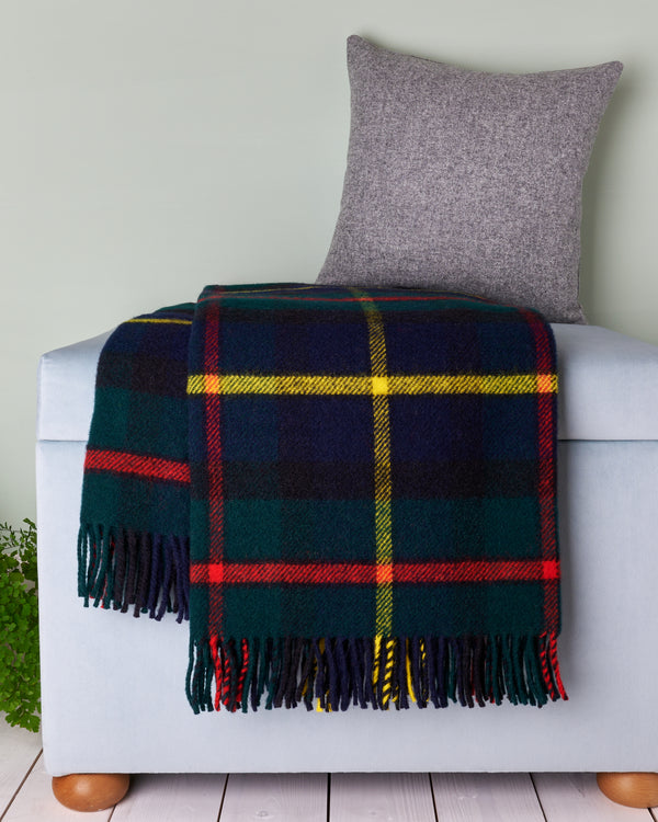 Hunting MacLeod Tartan Wool Blanket Throw