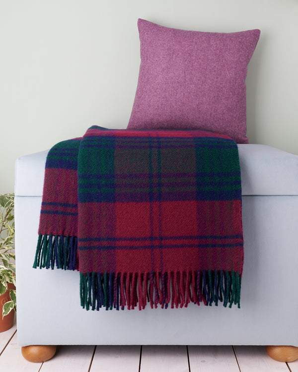 Tweedmill Lindsay Tartan Wool Blanket Throw