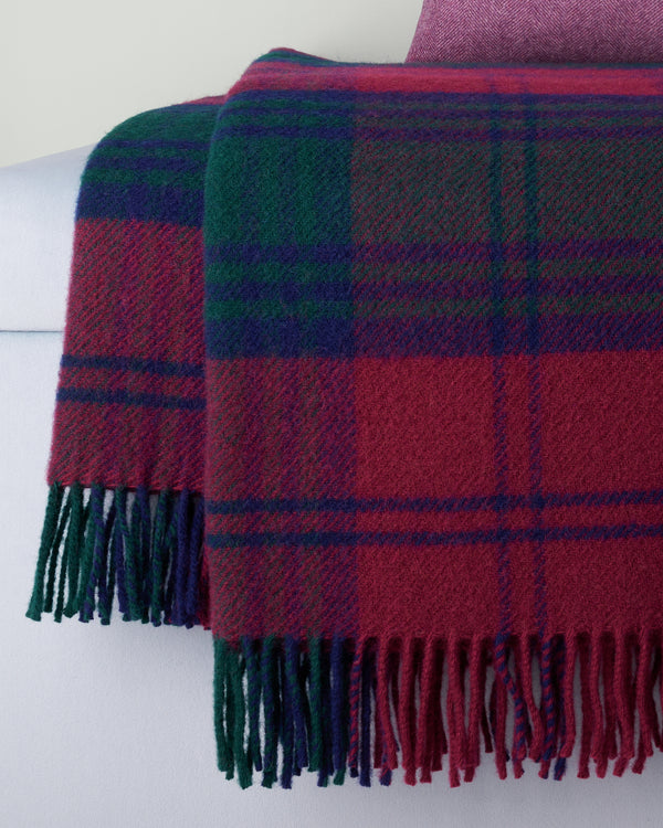 Tweedmill Lindsay Tartan Wool Blanket Throw
