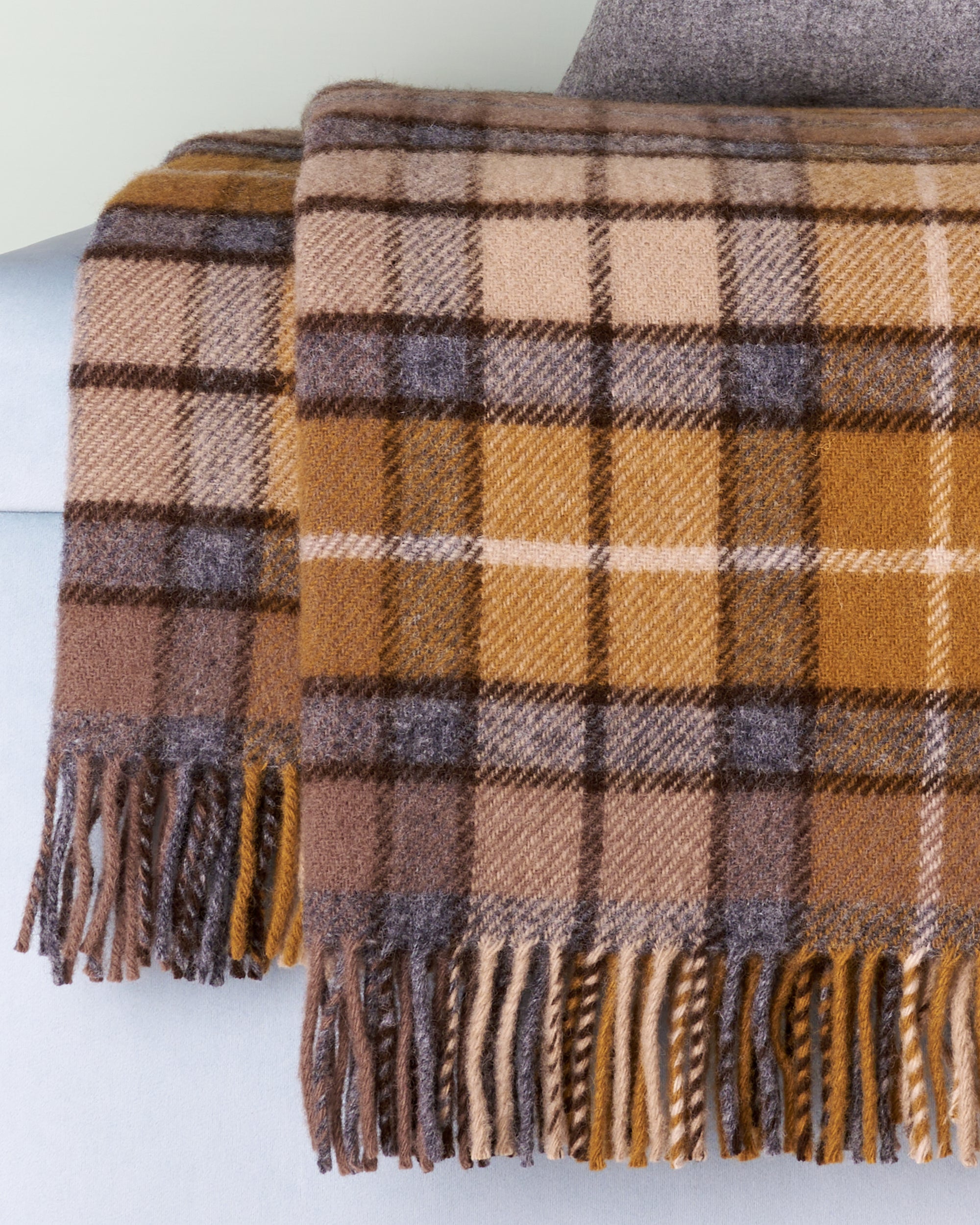 Tweedmill Natural Buchanan Wool Blanket Throw