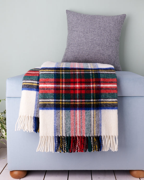 Tweedmill Dress Stewart Tartan Wool Blanket Throw