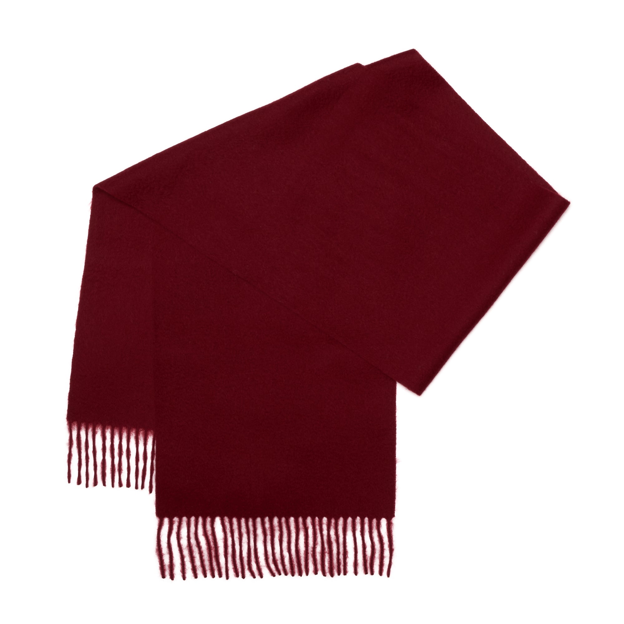 Wine Red Lambswool Scarf